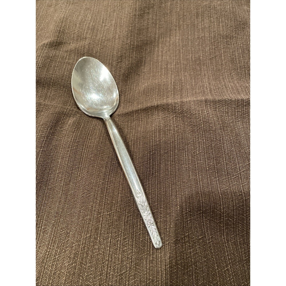EKCO USA EKS3 Stainless‎ Table Spoon w/ floral Handle 8-1/4" long Serving Spoon